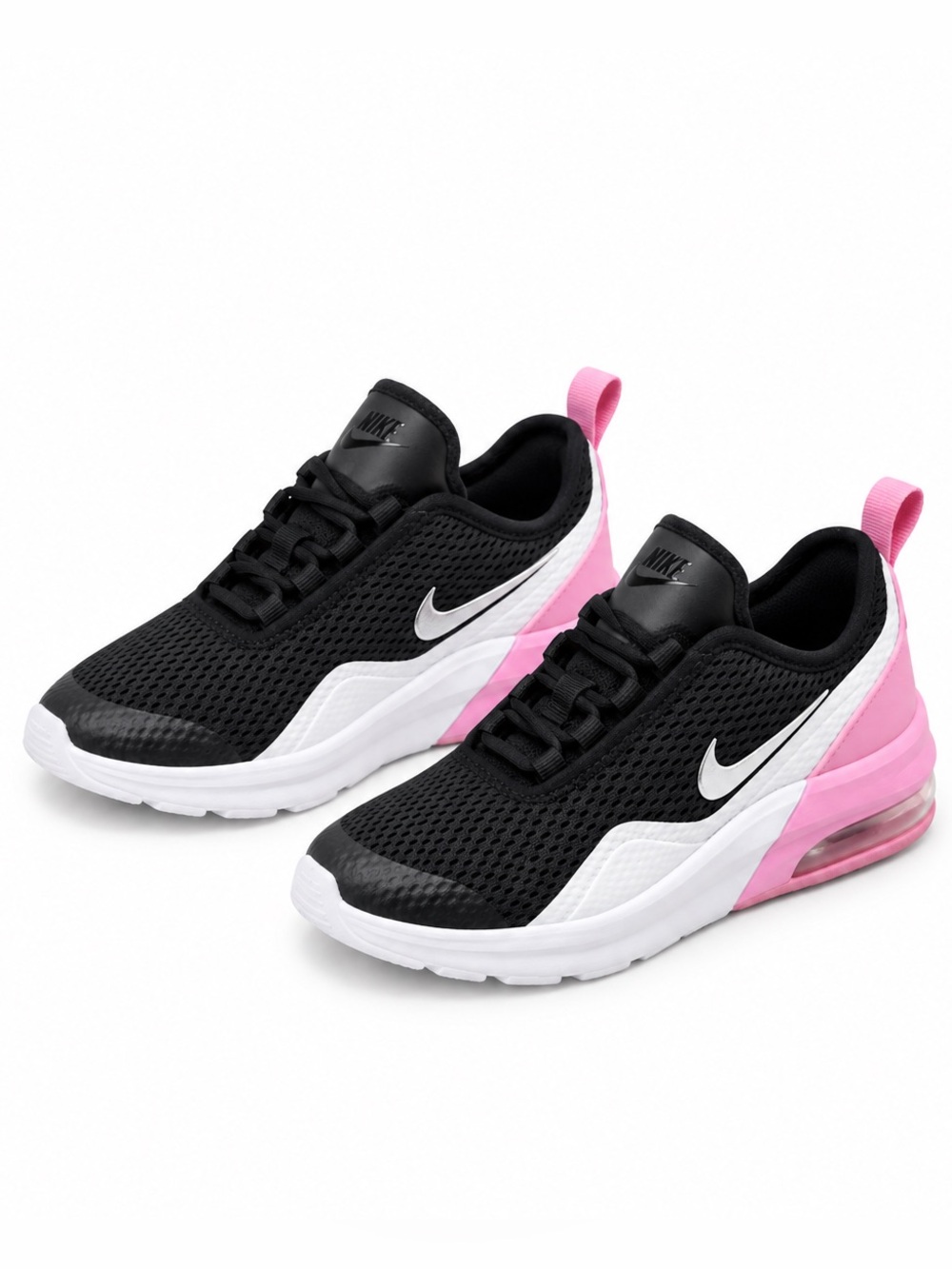 Nike Air Max Motion 2 Girls Sneakers Black Pink Size 5.5Y
